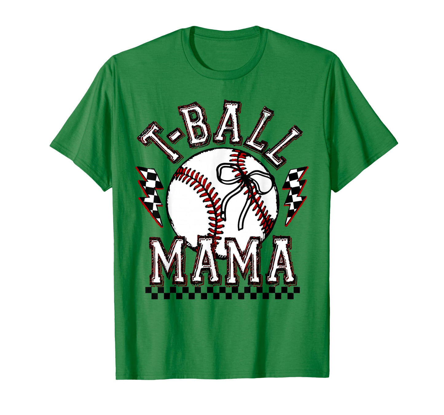T-ball Mama Mom Funny Mother's Day Coquette Tee-Ball Womens T-Shirt