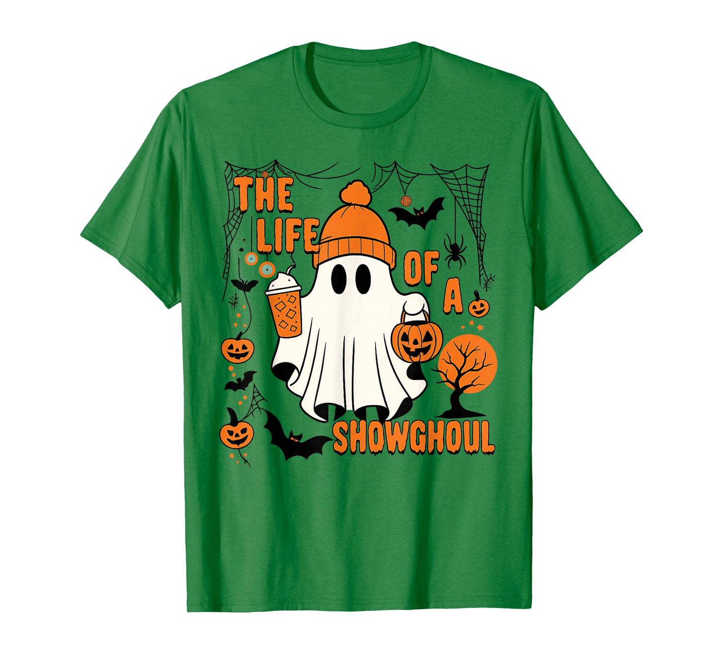 The Life of a showghoul Halloween Costume Bow Boo Girls Tee T-Shirt