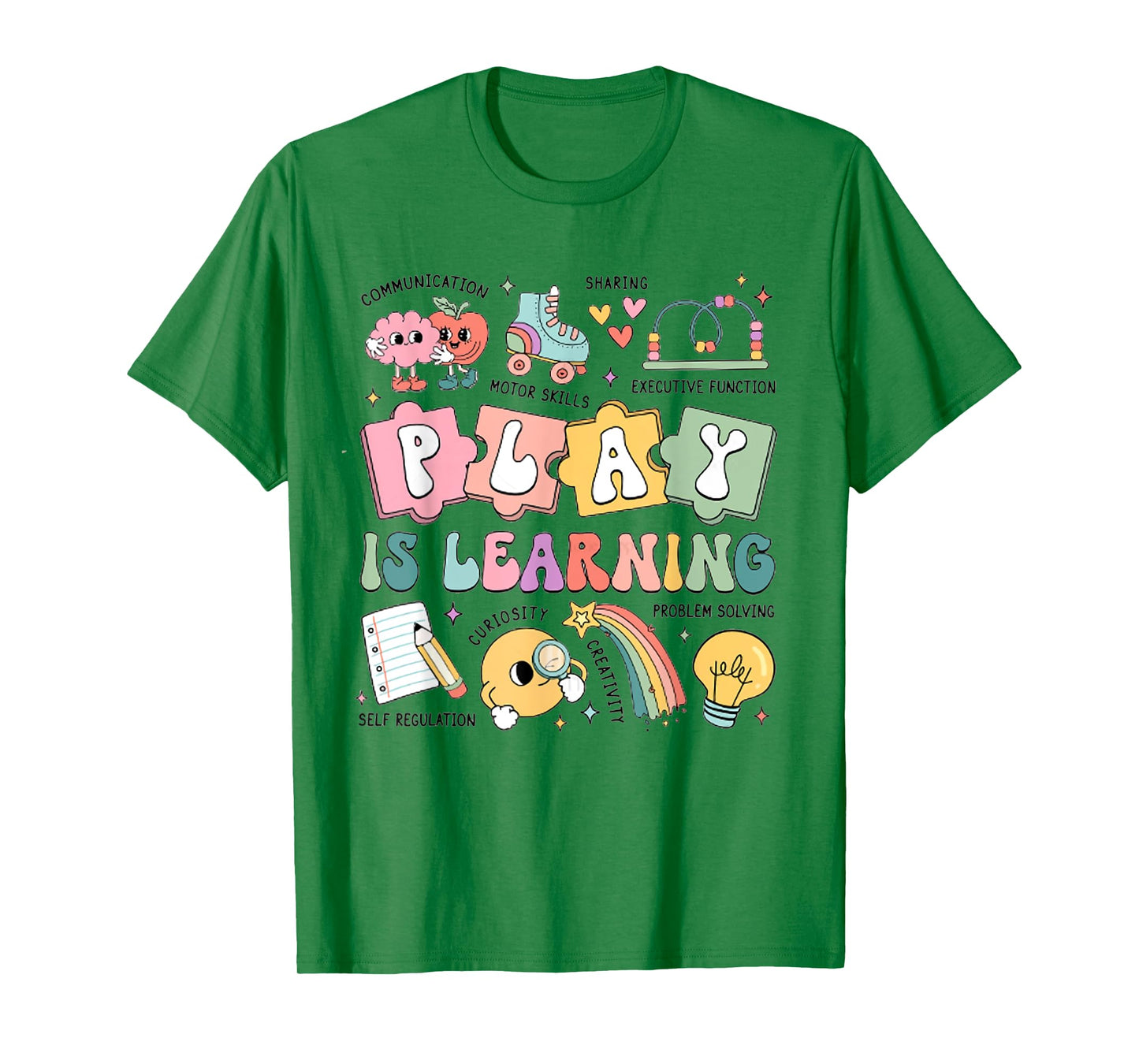Retro Play Is Learning Back To School Kindergarten Teacher T-Shirt