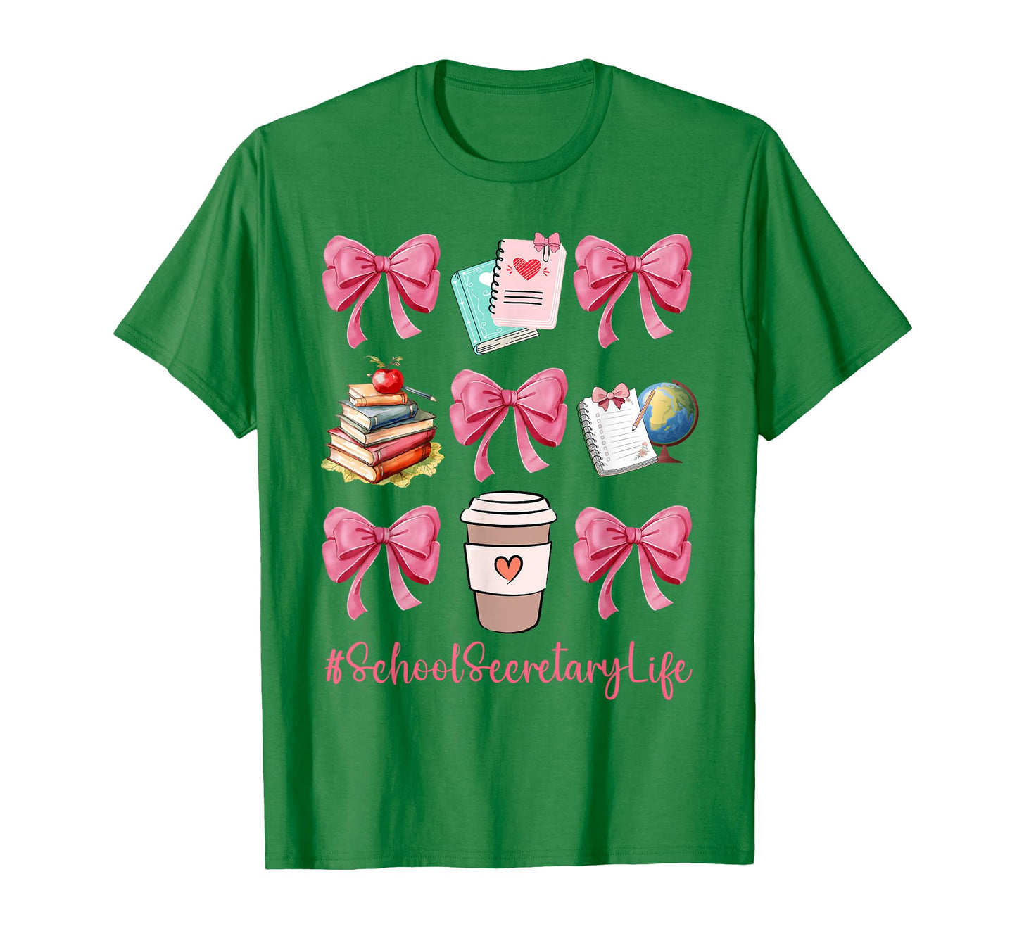 Cute Coquette Bows School Secretary Life Back To School Gift T-Shirt