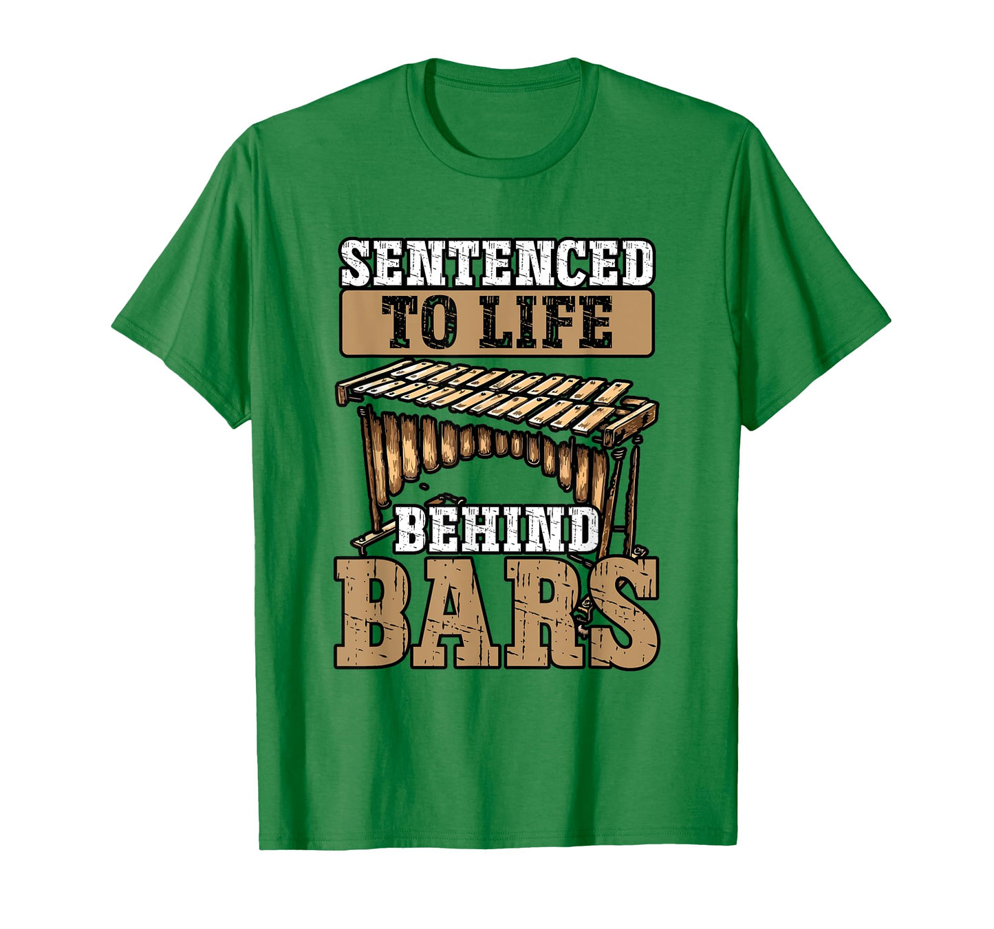 Marimbist Life behind Bars Orchestra Marching Band Marimba T-Shirt