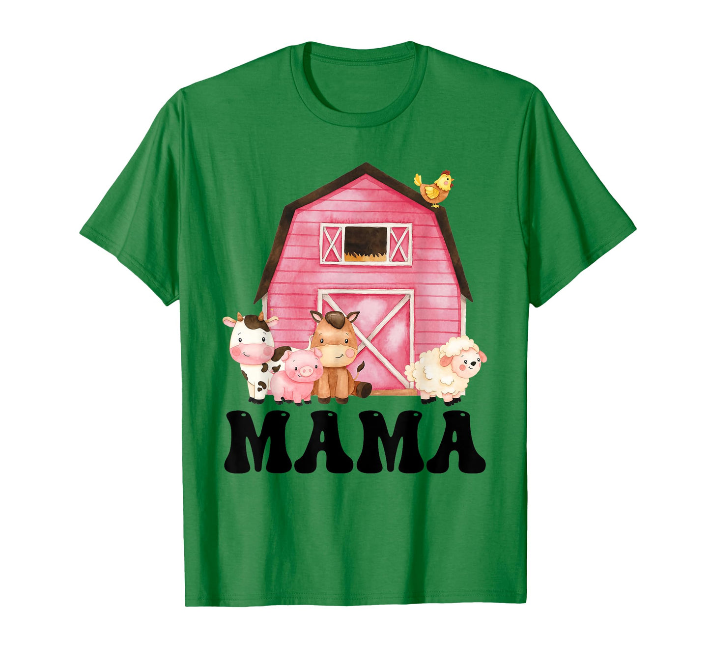 Funny Mama Farm Animals Birthday Theme Matching Family T-Shirt