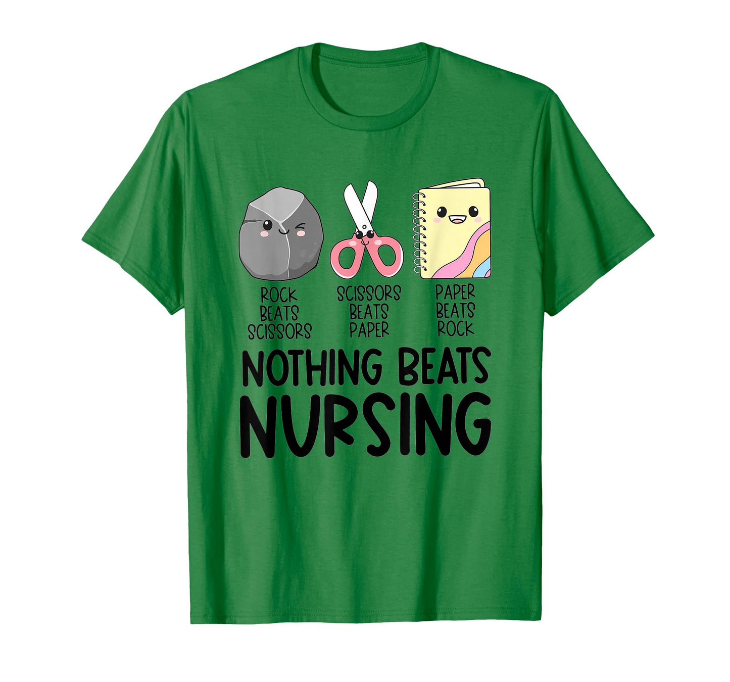 Women Rock Paper Scissors Funny Nurse Back to School T-Shirt
