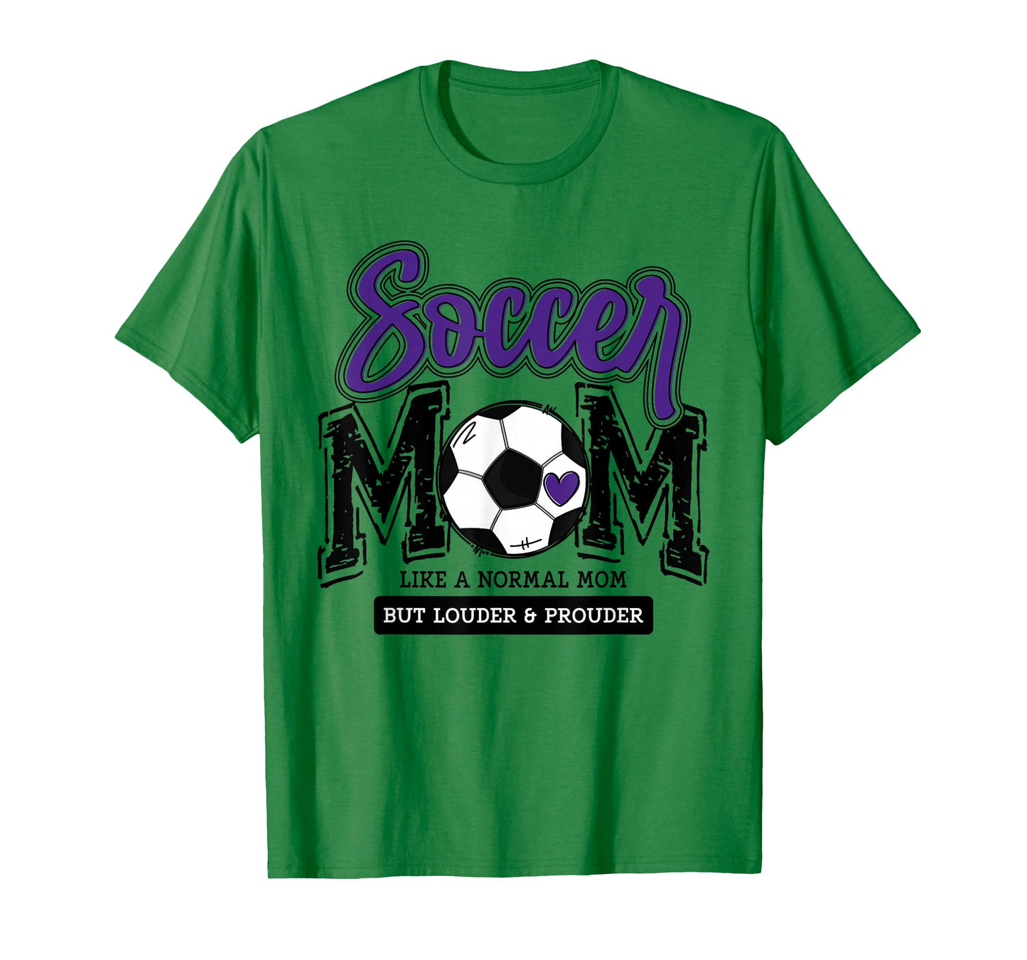 Soccer Mom Purple Soccer Player Calls Me Mama Soccer Team T-Shirt