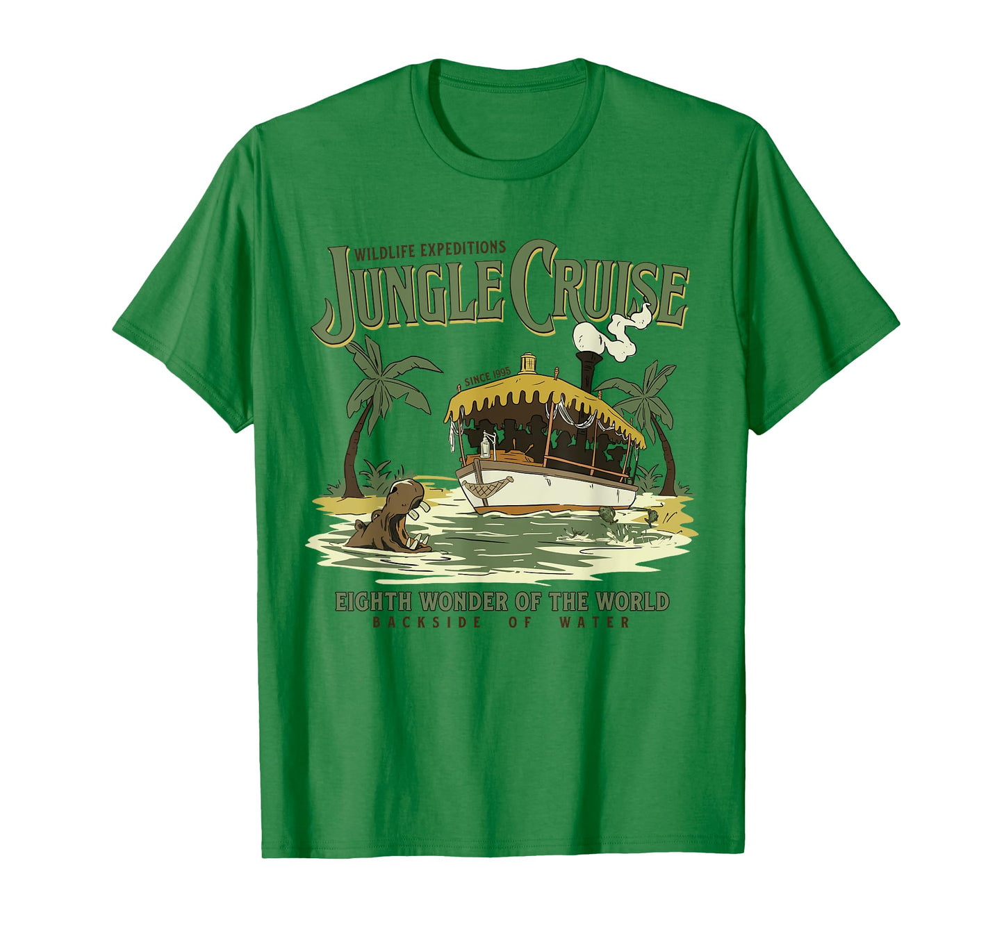Wildlife Jungle Safari Expedition Ride Backside Of Water T-Shirt