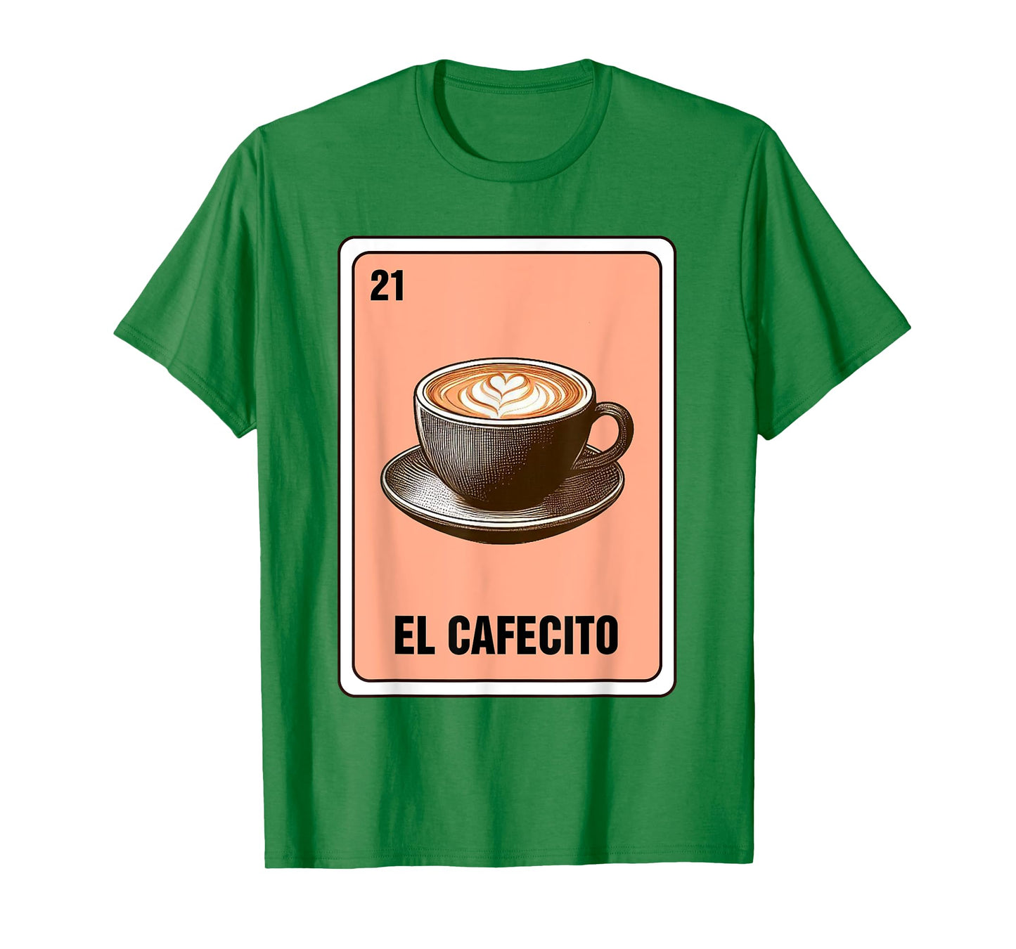 Mexican The Coffee Lover El Cafecito Mexican Bingo Card T-Shirt