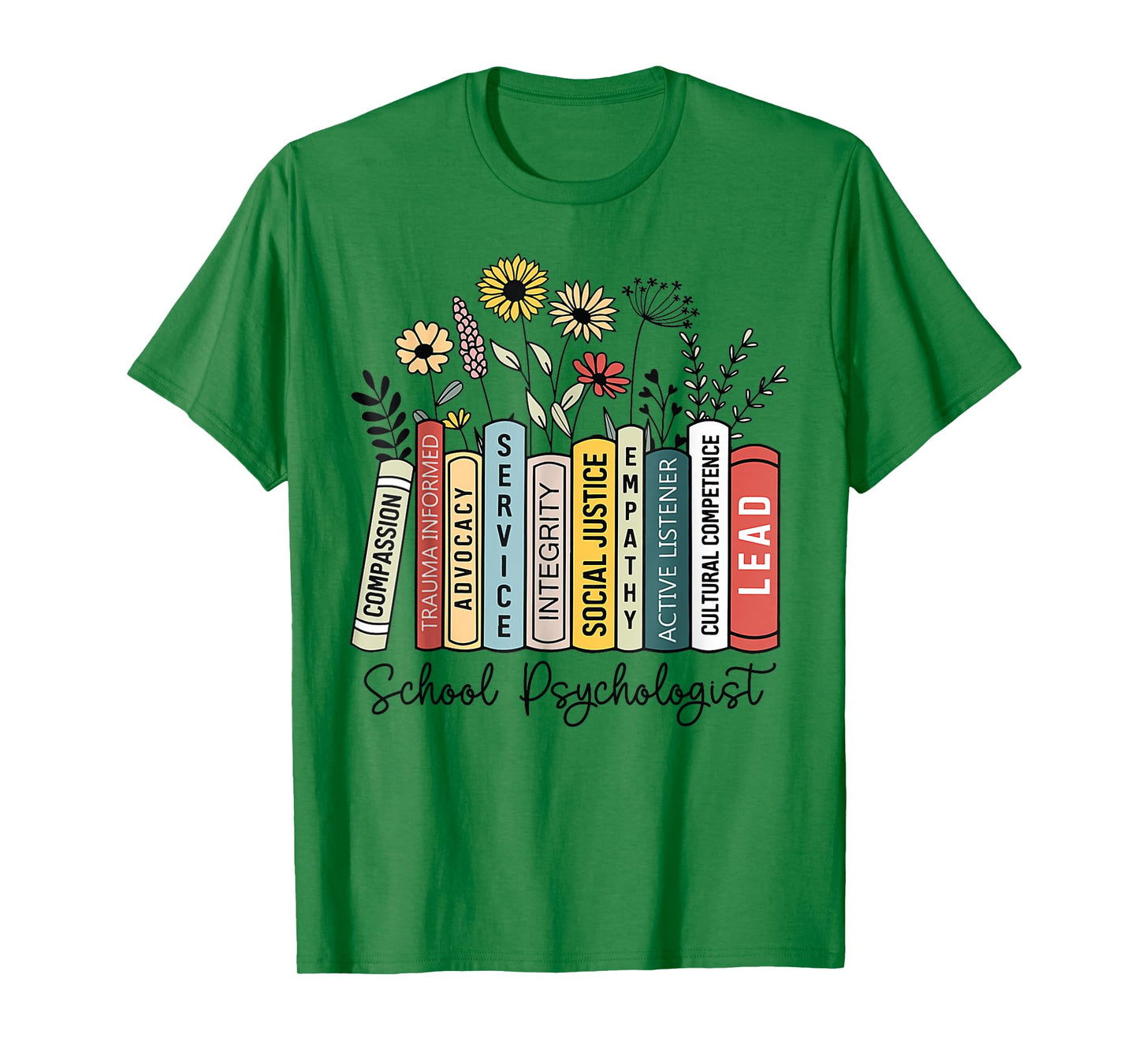 School Psychologist Book Psychology Teacher Appreciation T-Shirt
