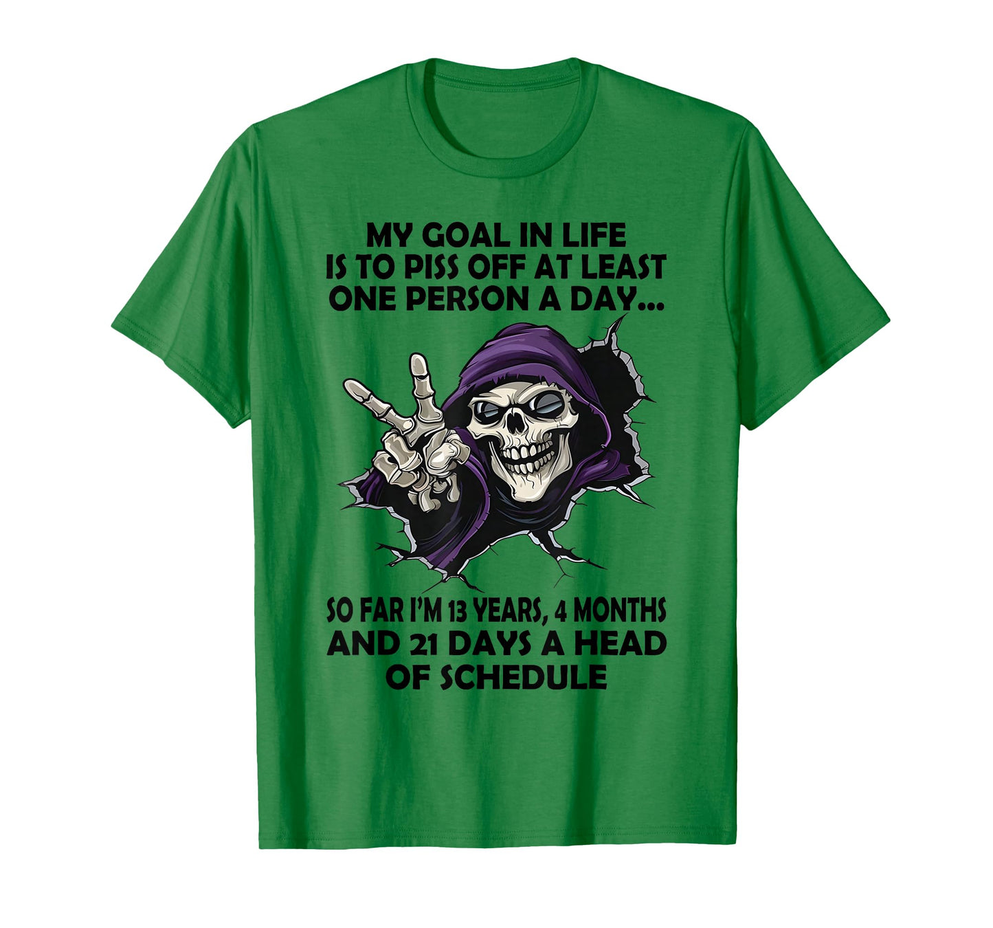 Skull - My Goal in Life is to Piss Off at Least One Person T-Shirt