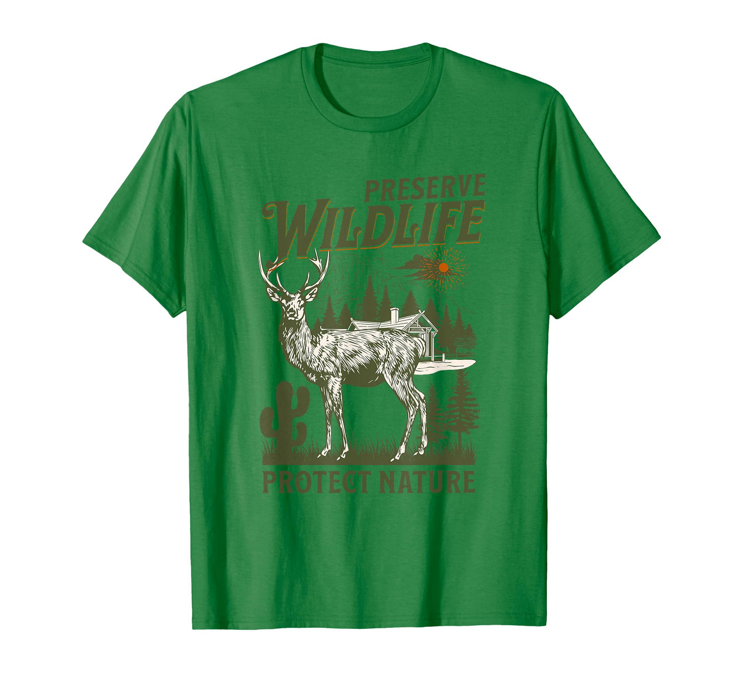 Respect Locals Preserve Wildlife Retro Animal Protect Nature T-Shirt