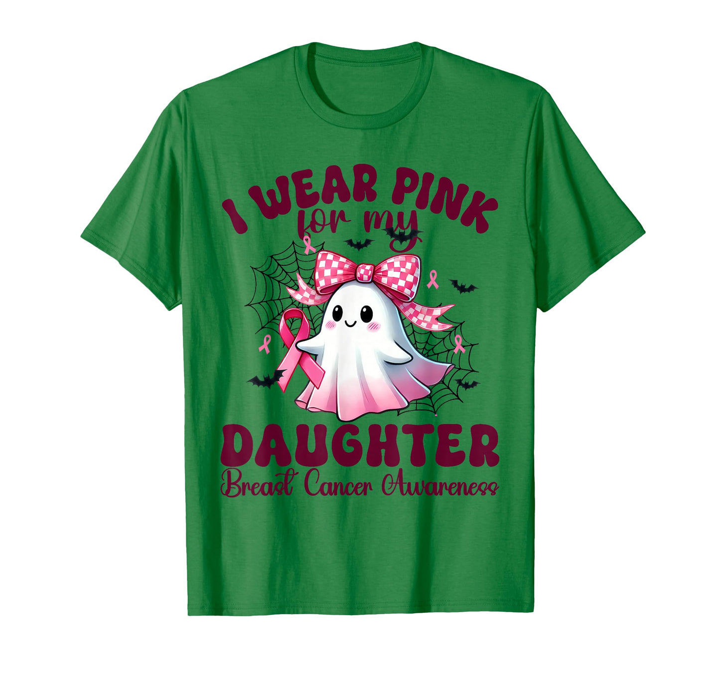 I Wear Pink for Daughter Breast Cancer Awareness halloween T-Shirt