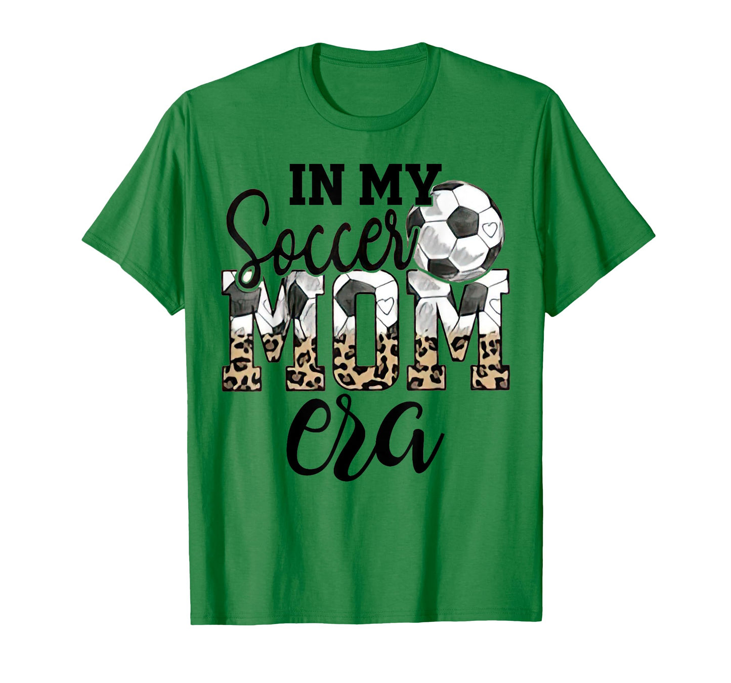 In My Soccer Mom Era Leopard Soccer Mom Life Mothers Day T-Shirt