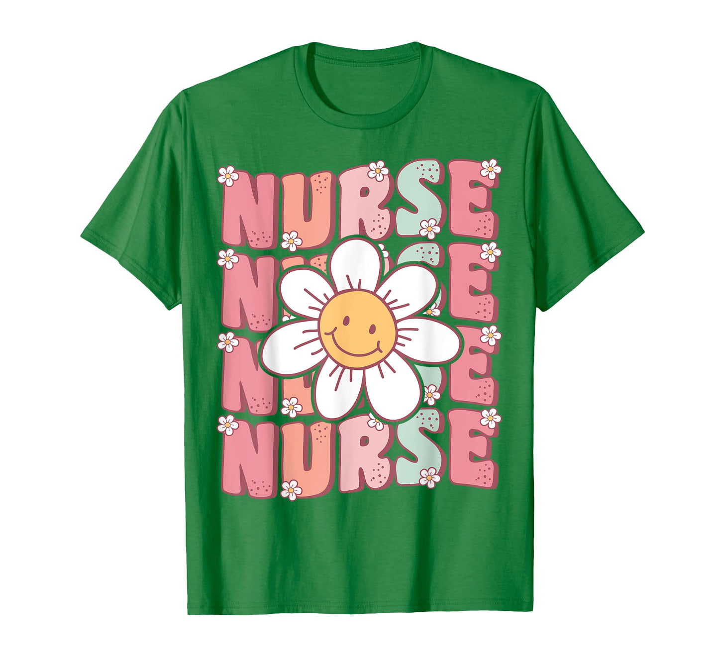 Groovy Nurse Cute Daisy Flower Retro School Nurse ICU CNA RN T-Shirt