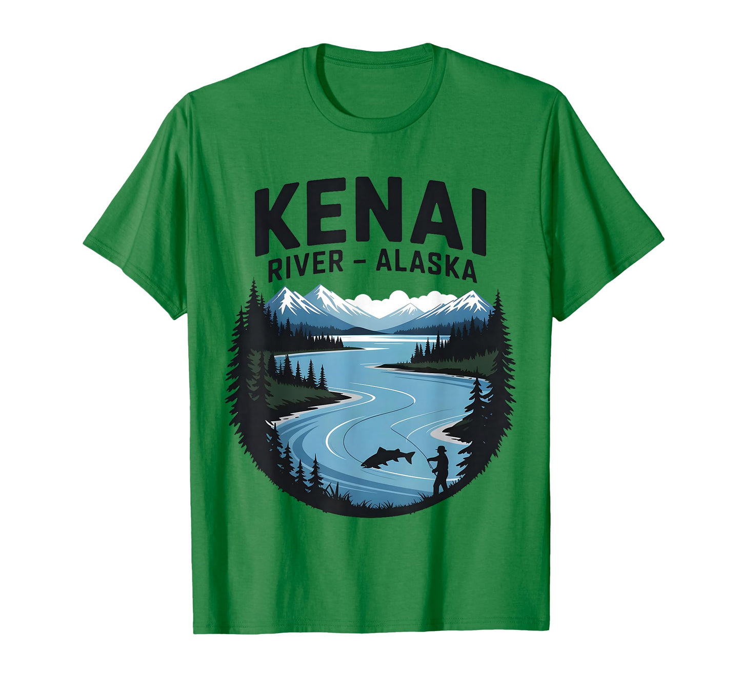 Kenai River Alaska Fishing Camping Outdoor River Fun T-Shirt