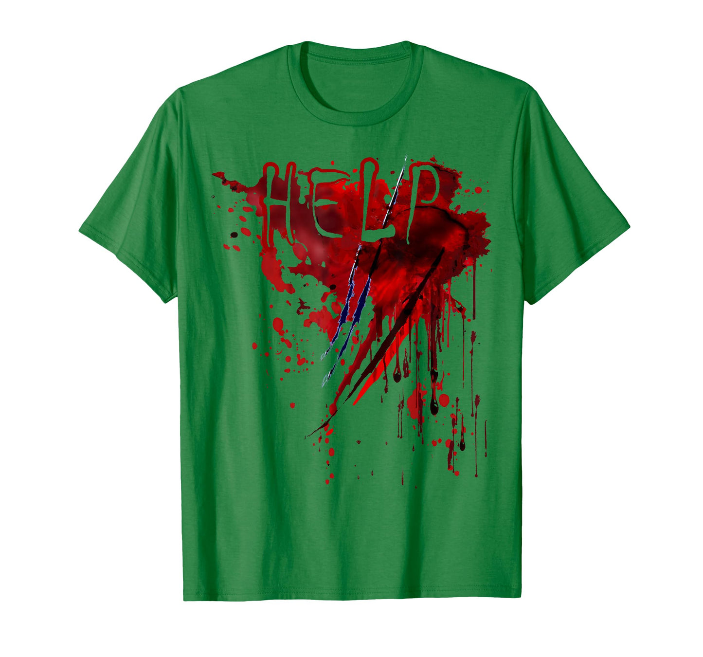 Bloody Shirt Help Blood Splatter Halloween Blood Stained T-Shirt