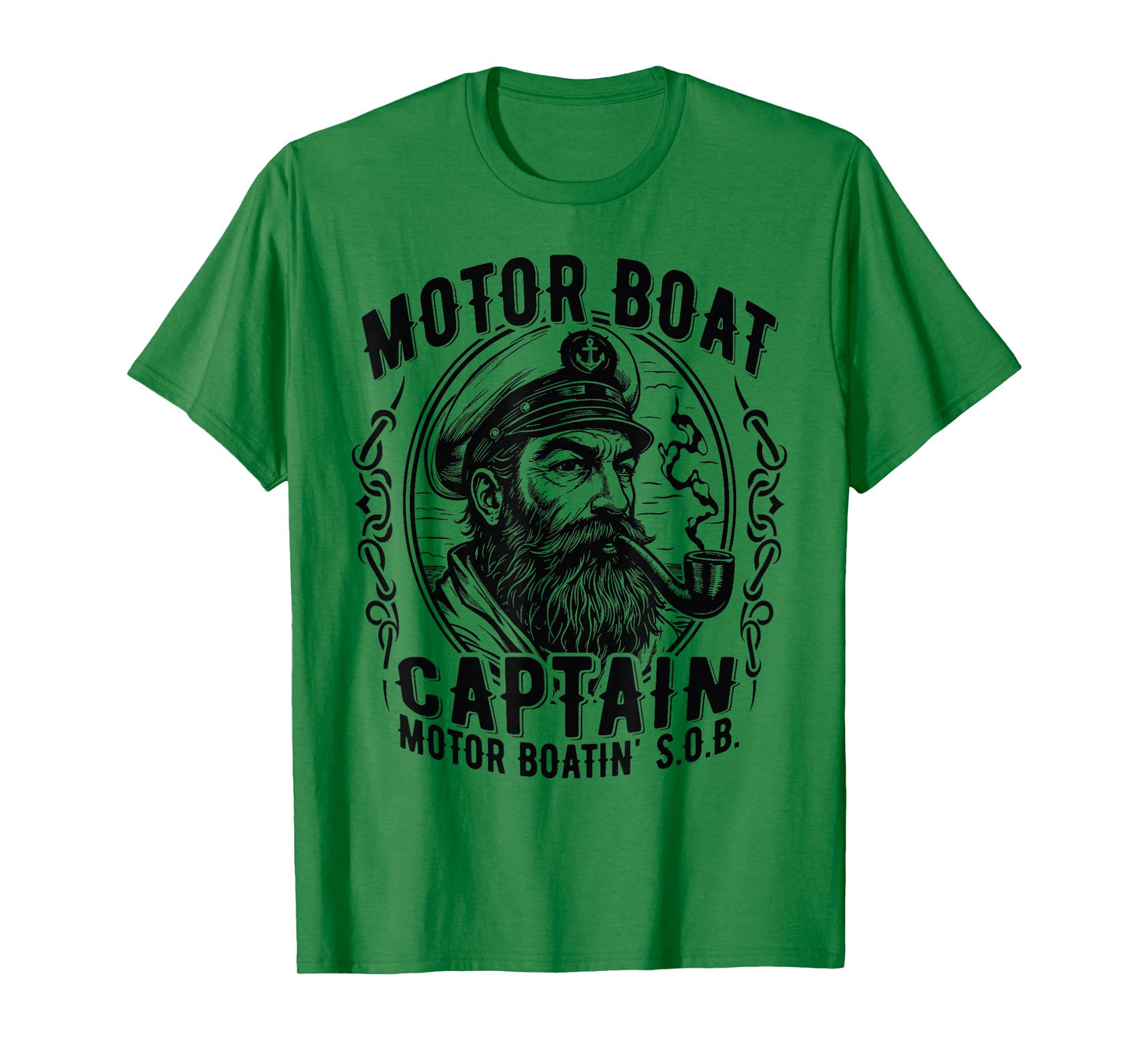 Motor Boatin' S.O.B. Vintage Pontoon Captain on the Lake T-Shirt