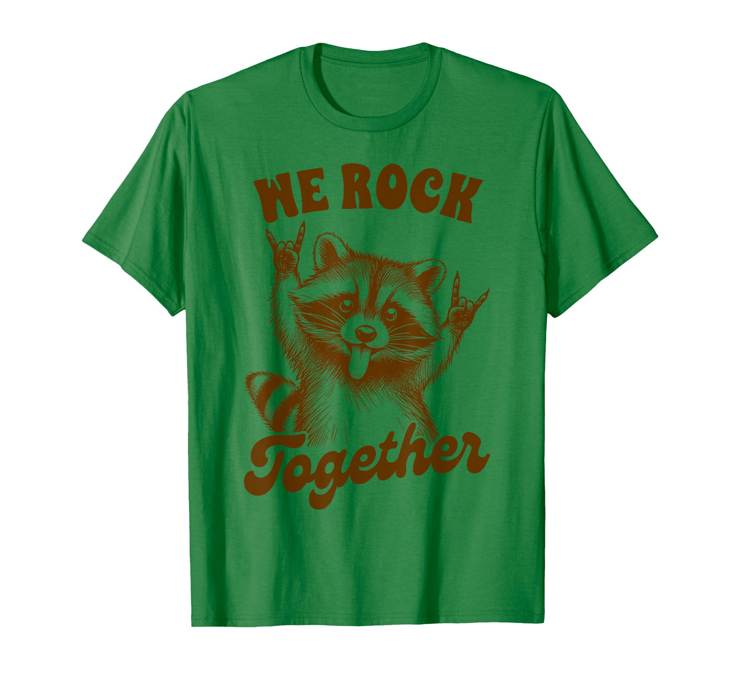 Rock n Roll Music Band Racoon Musician We Rock A Together T-Shirt