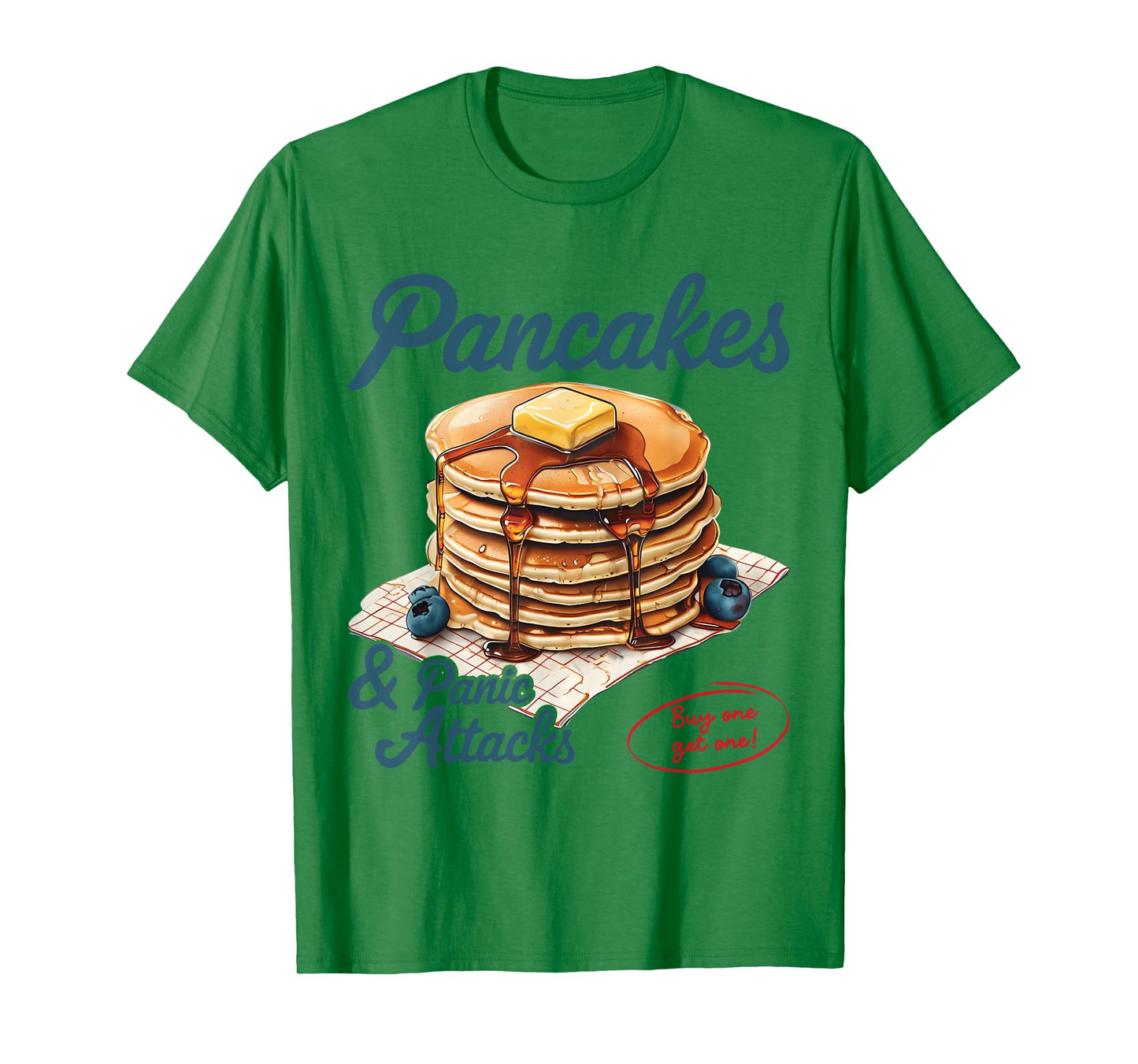 Pancakes and Panic Attacks Mental Health Awareness Anxiety T-Shirt