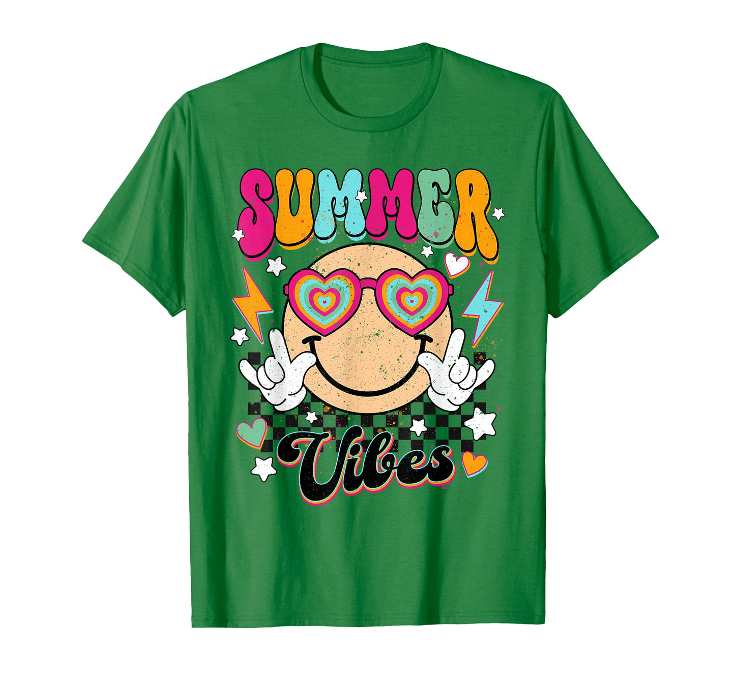 Retro Summer Vibes For Women Men Kids Summer Vacation T-Shirt