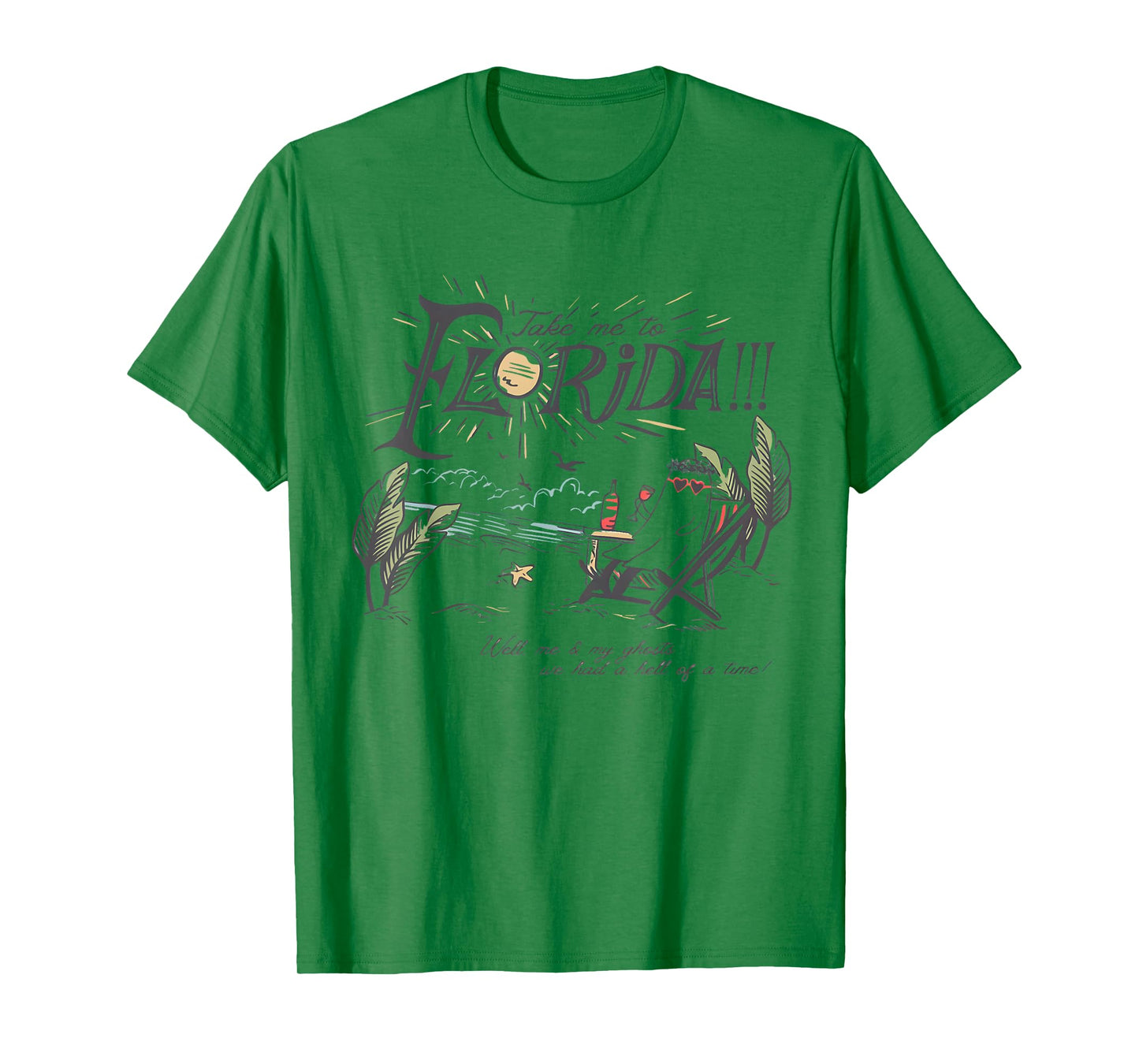 Take Me to The Florida Funny Ghost On The Beach T-Shirt