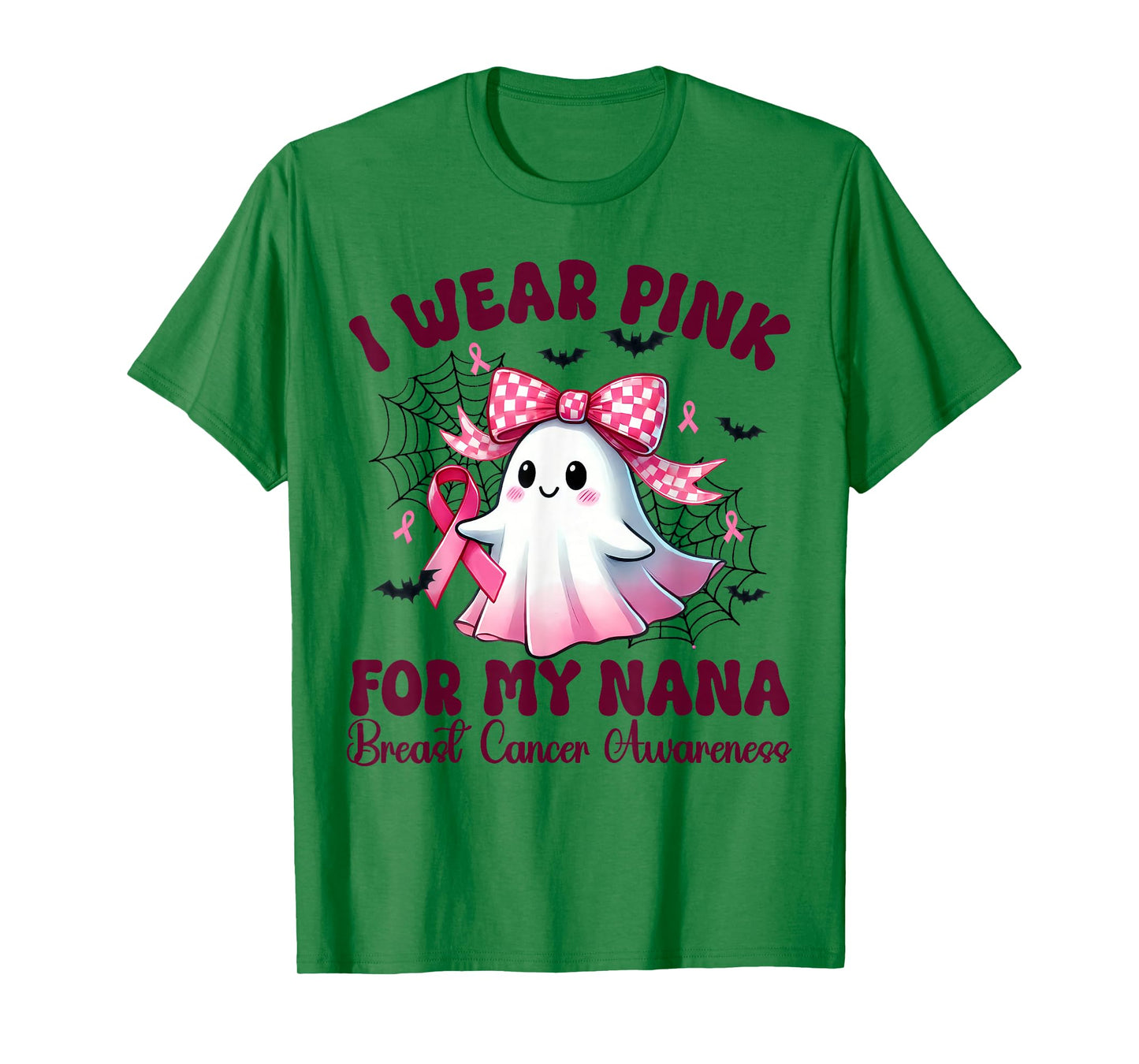 I Wear Pink for my Nana Breast Cancer Awareness halloween T-Shirt