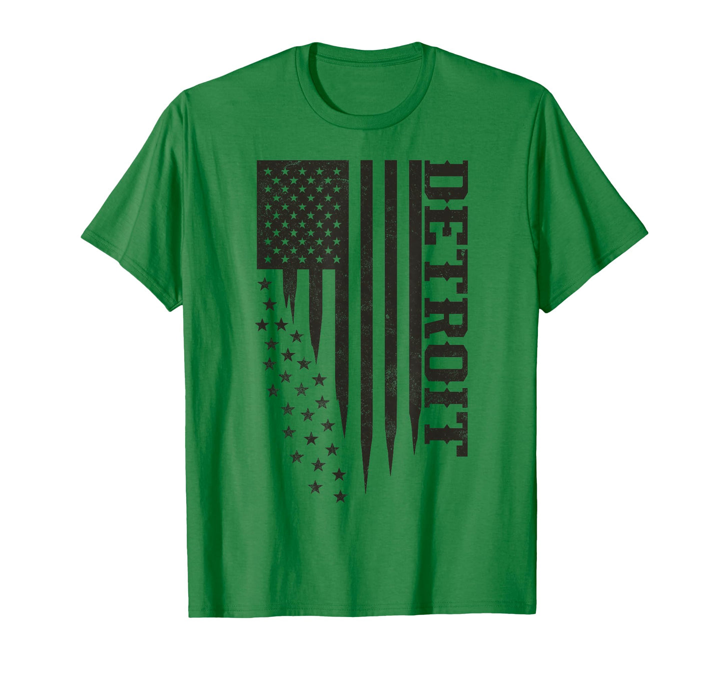 Patriotic Detroit Homegrown Local USA Flag Detroit T-Shirt