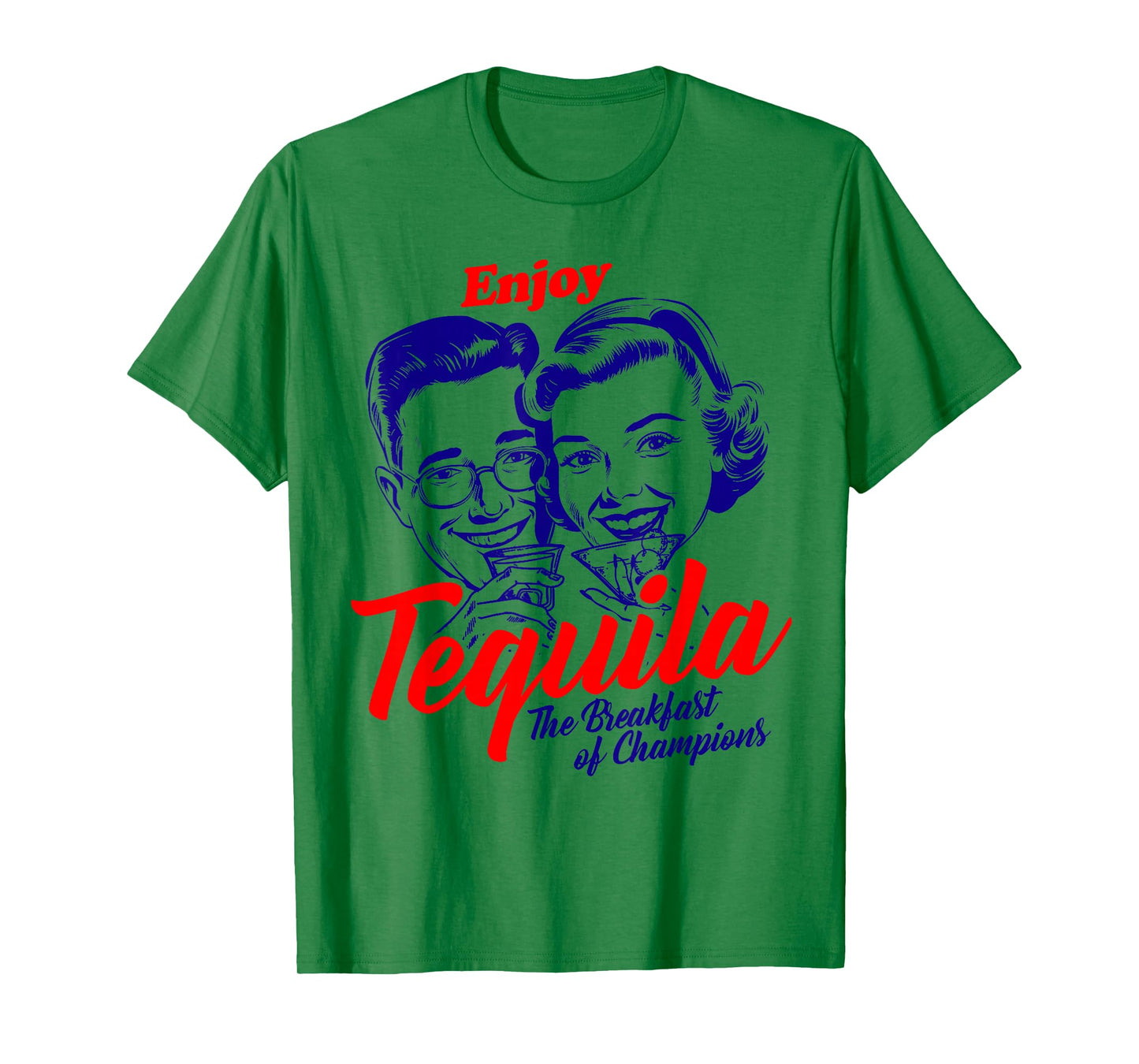 Enjoy Tequila Breakfast of Champions Vintage Retro T-Shirt