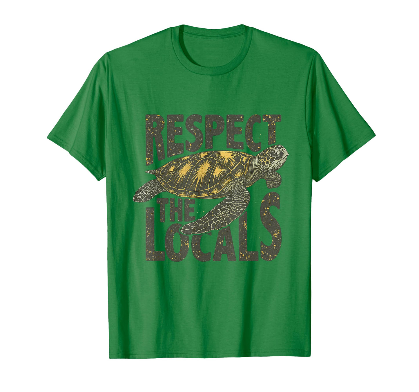 Respect The Locals Sea Turtle Save The Ocean Animal Rights T-Shirt