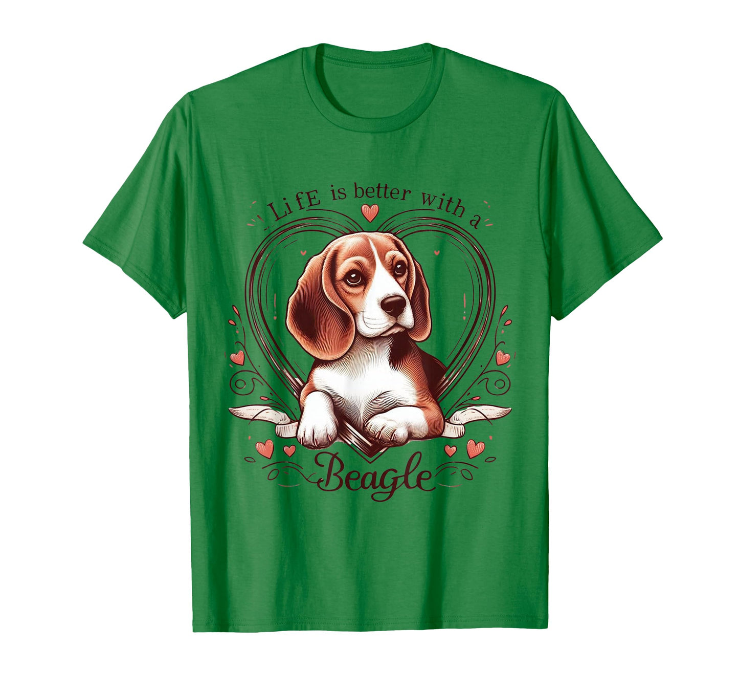 Life is Better with a Beagle Cute Dog Lover Gift Men Women T-Shirt