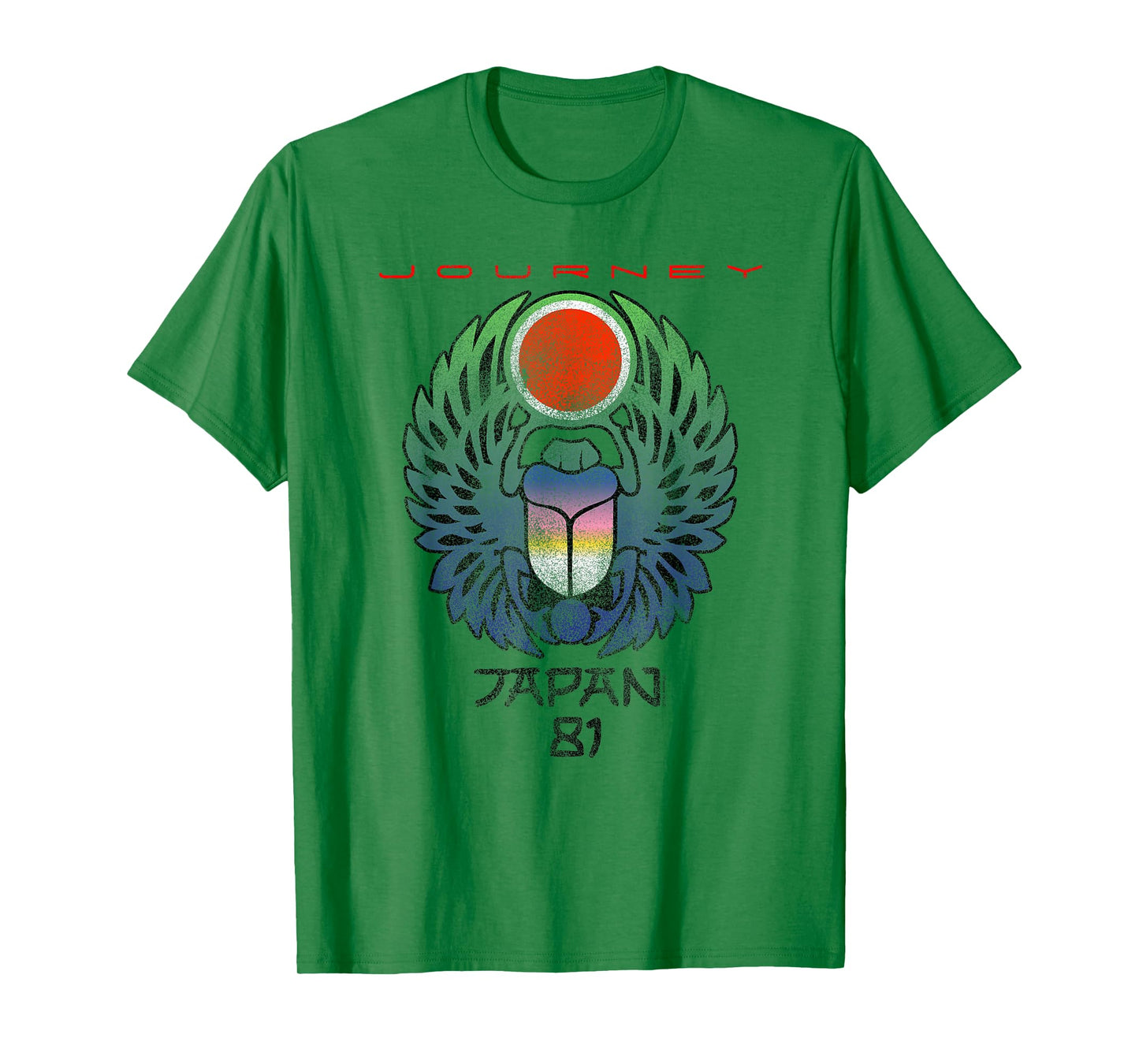 Journey Japan 1981 Scarab Beetle Music T-Shirt