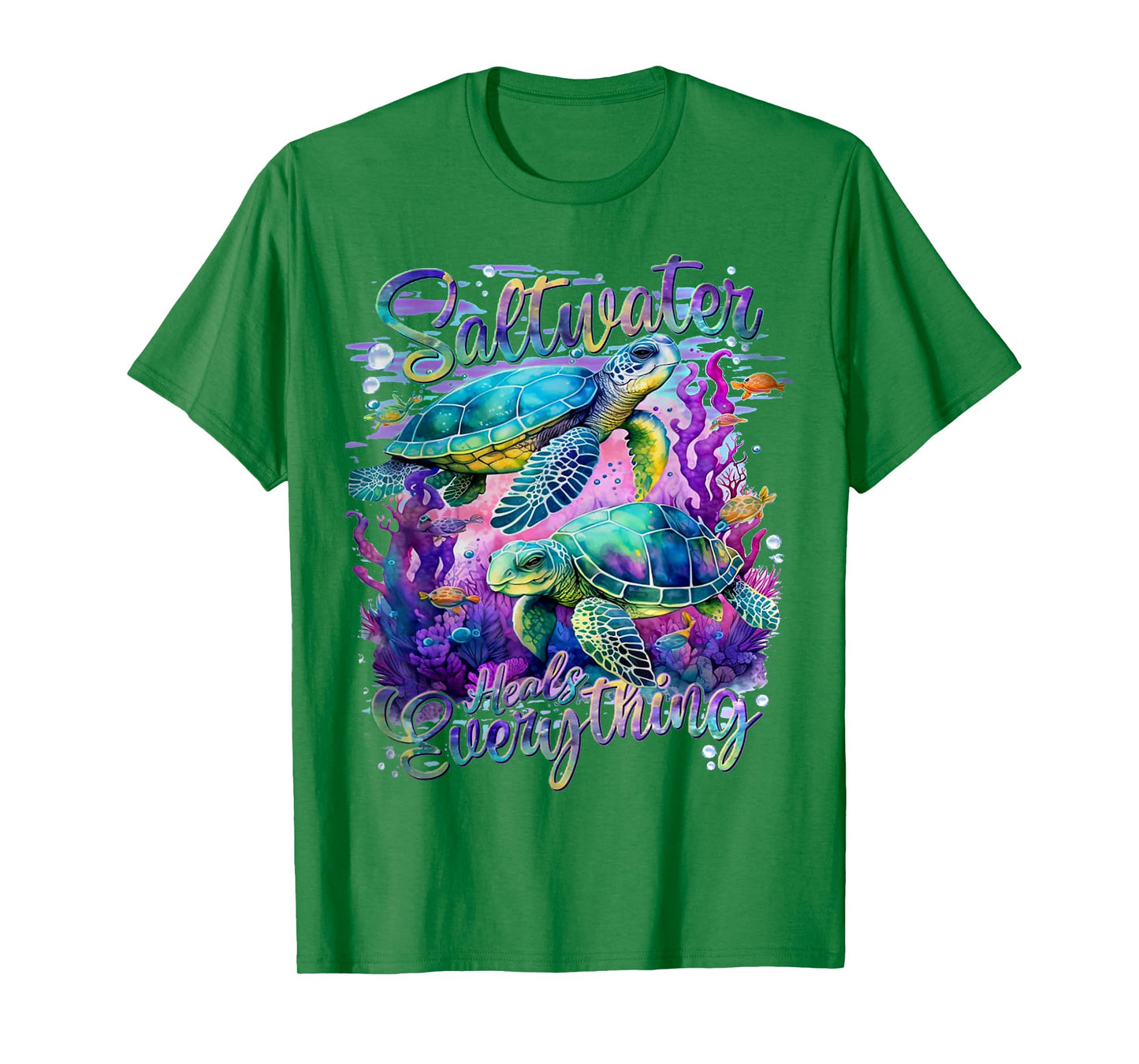 Saltwater Heals Everything Sea Turtle T-Shirt