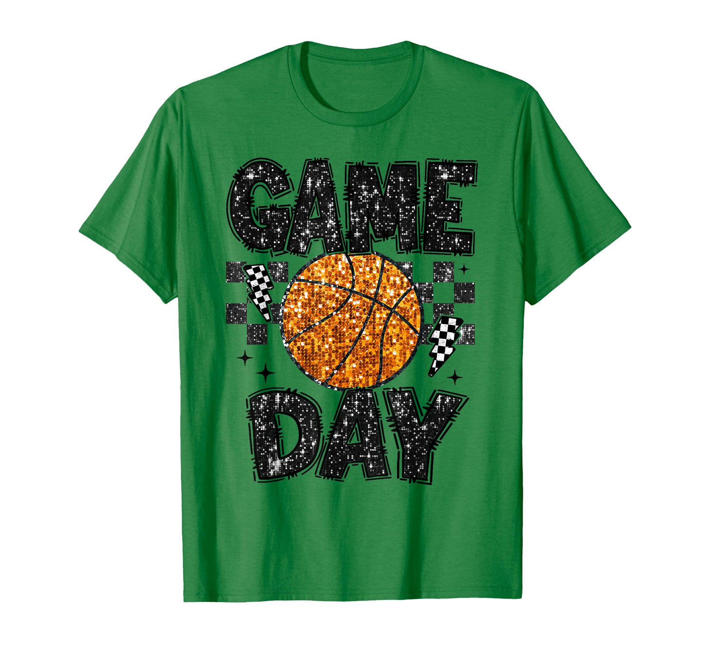 Game Day Basketball Life Cute Mama Mom Matching Retro T-Shirt