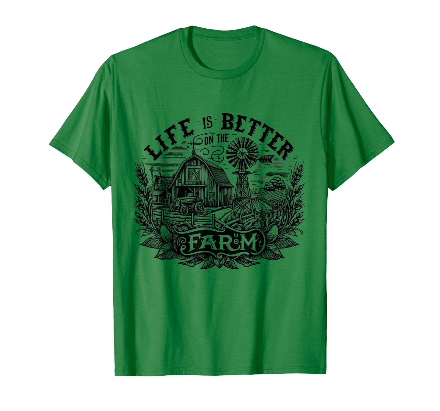 Funny Farming Life is Better On The Farm Farm Lover T-Shirt