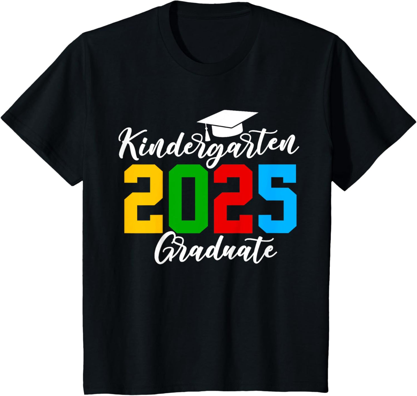Kids Kindergarten Graduate Funny Graduation Class Of 2025 Kids T-Shirt