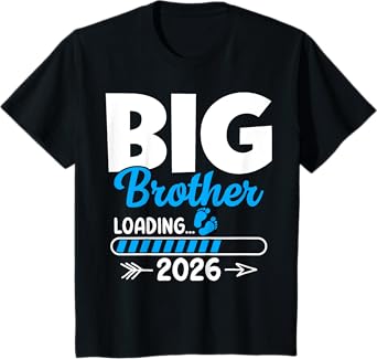 Kids Big Brother Loading 2026, Promoted To Big Brother 2026 Boys T-Shirt