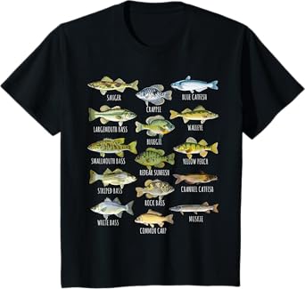 Do You Know Fish Co. Fish Species Biology Types Of Freshwater Fish Fishing T-Shirt