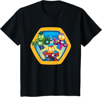Marvel Iron Man and His Awesome Friends Super Hero Team T-Shirt
