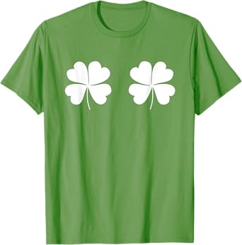 St Patricks Day Shirt Shamrock Boobs Funny Sexy Irish Men T-Shirt