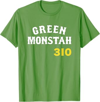 Green Monstah Boston Baseball City 310 ft Funny New England T-Shirt