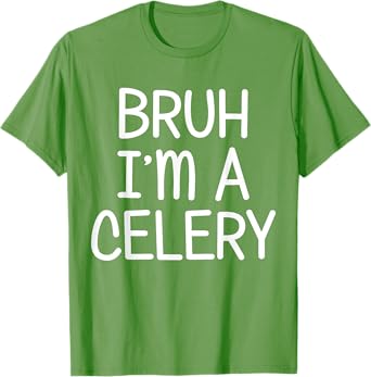Pretend I'm A Celery Funny Lazy Halloween Costume Party T-Shirt