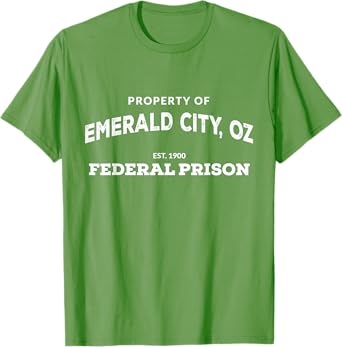 Wizard of Oz Emerald City Federal Prison Halloween Costume T-Shirt