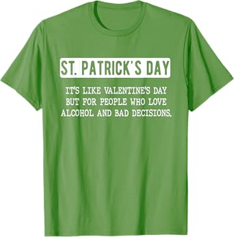 St. Patricks Day Drinking Men Women Funny St Pats Definition T-Shirt