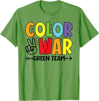 Color War Green Team Sleepaway Summer Camp Game T-Shirt