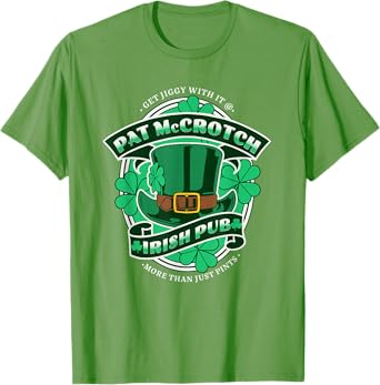 Pat McCrotch Irish Pub Adult Funny St. Patricks Day T-Shirt