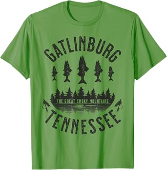 Gatlinburg Tennessee Rainbow Trout Fly Fishing T-Shirt