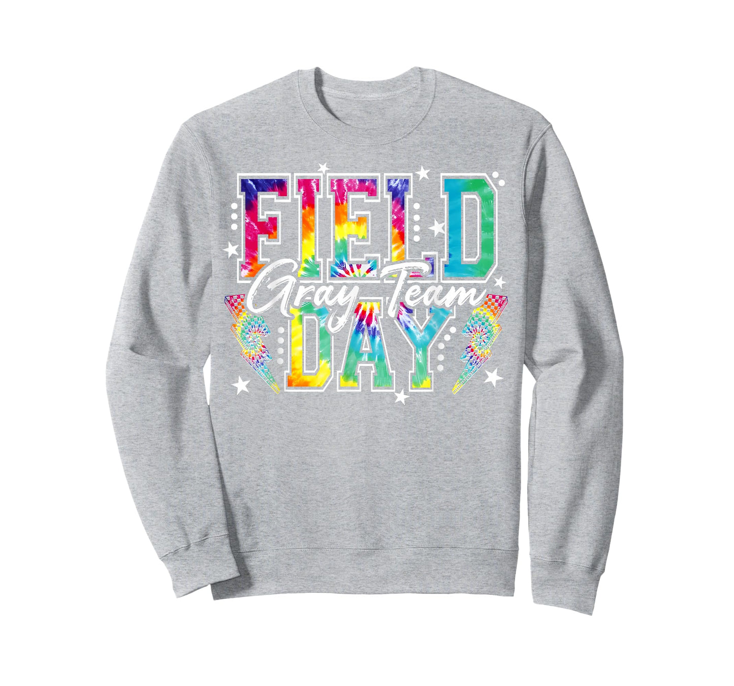 Field Day Gray Team Tie Dye School Field Trip 2026 T-Shirt - Sweatshirt | Ash