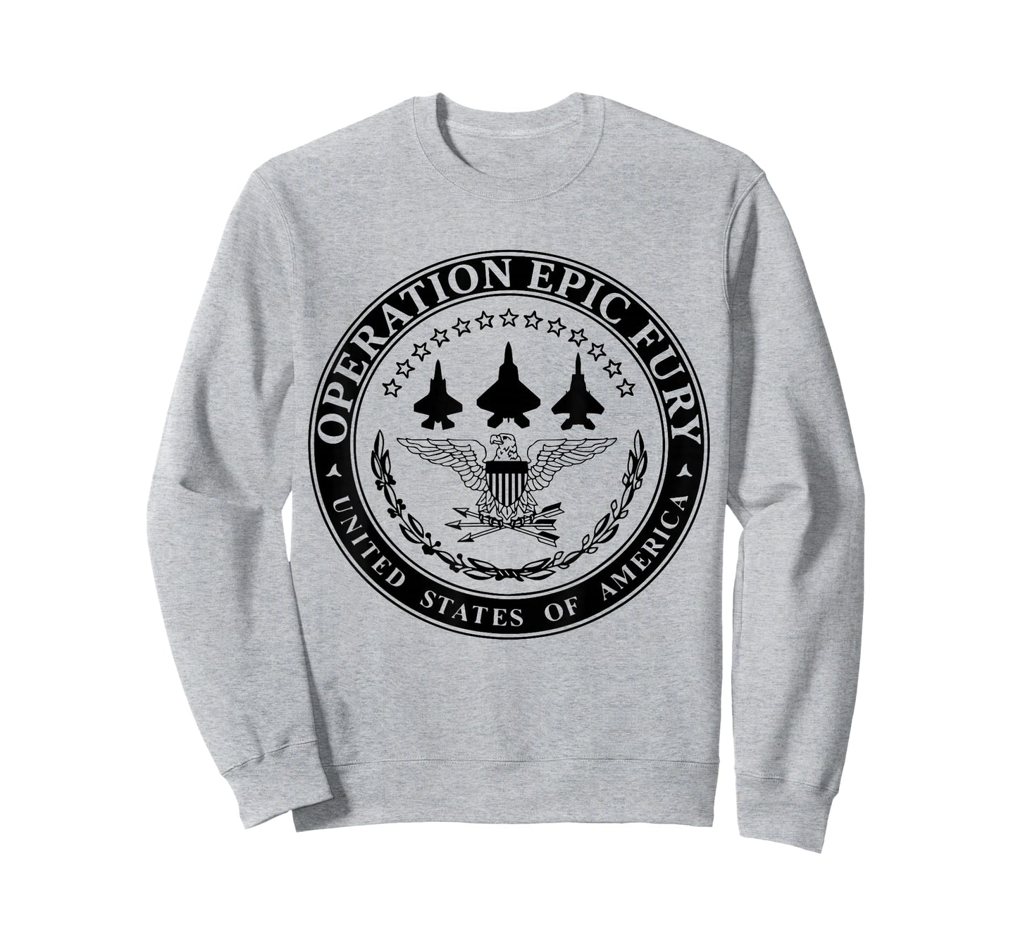 Operation Epic Fury USA T-Shirt - Sweatshirt | Ash