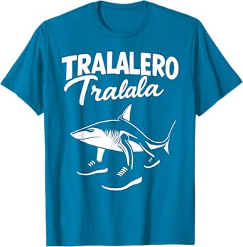 Tralalero Tralala Shark FUNNY Italian Brainrot Meme Tee T-Shirt