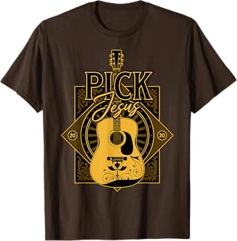 Pick Jesus - Funny Christian Pastor Guitar Worship Leader T-Shirt