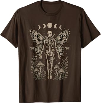 Y2K Grunge Fairycore Skeleton Therian Goblincore Graphic T-Shirt