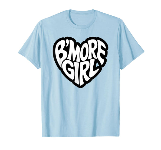 Retro Baltimore Girls Home Pride Iconic B'More Girl T-Shirt